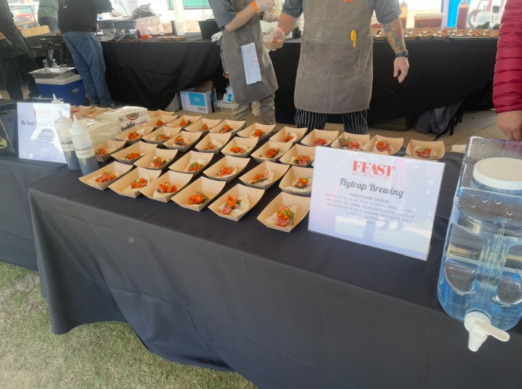 Food set up at Feast Wilmington