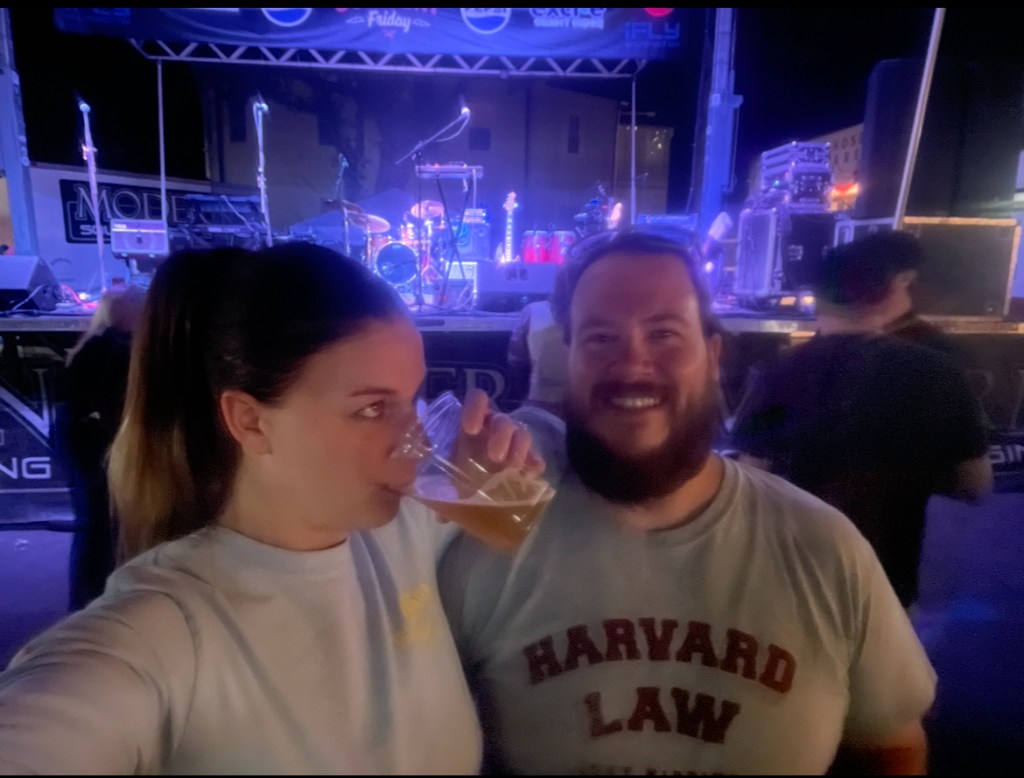 Luke and Naomi at a Free Concert Friday at Eagle's Dare in Downtown Wilmington