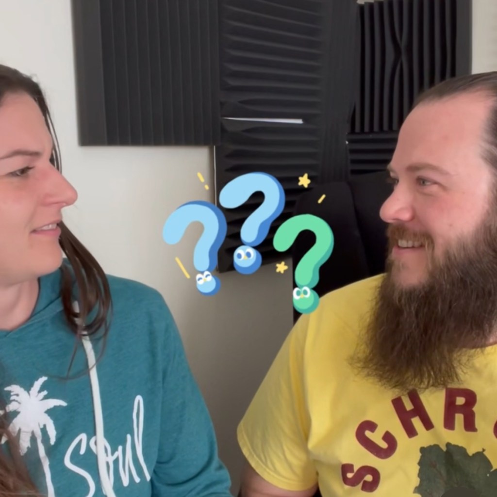 Naomi Looking Confused at Luke During the Whisper Challenge