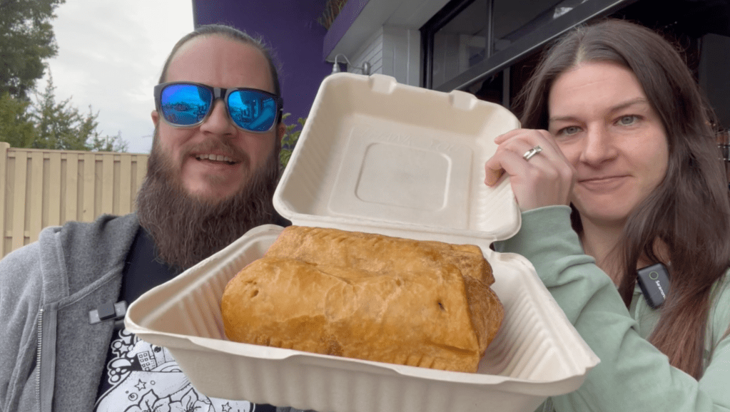 Luke and Naomi at Fermental with the Churkeychanga from Flaming Amy's