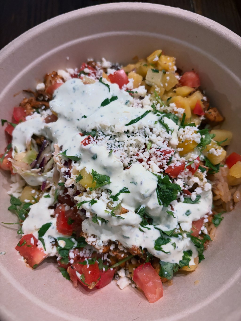 Burrito Bowl from Burrito Shak, Photo for Luke and Naomi On Air's Instagram Account